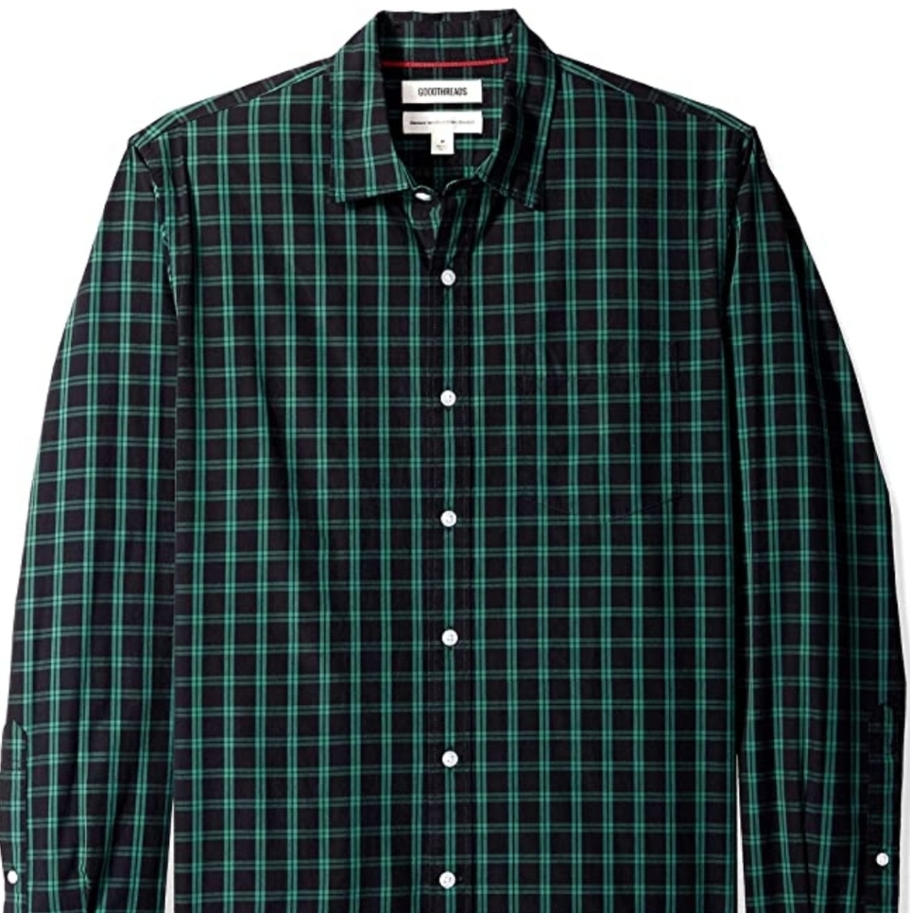 Goodthreads Men's Long Sleeve Plaid Shirt